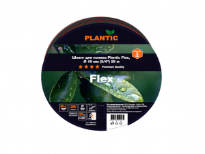 Шланг армированный 4-х слойный ПВХ 3/4'', 25м Plantic Flex 19001-01 - фото 1