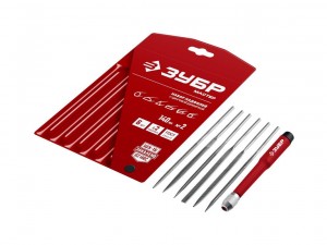 Набор надфилей 160мм Зубр с алмазным напылением, 6шт   арт.16053-H6 - фото 1