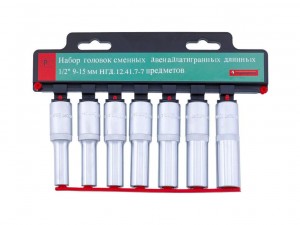 Набор головок 12-гранных 9-15 мм Станкоимпорт    арт.НГД.12.41.7 - фото 1