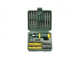 Отвертка реверсивная 43 предмета Kraftool   арт.25556-H43 - фото 1