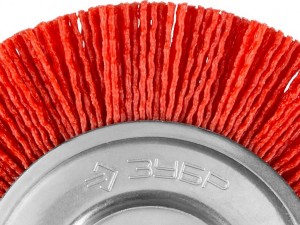 Зачистная щетка для дрели дисковая Зубр d=63 мм, нейлоновая - фото 2