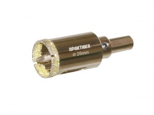 Коронка алмазная по керамограниту/керамике Практика 25х70мм 917-590 - фото 2