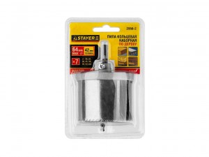 Пилы кольцевые наборные d=26-64мм Stayer, глубина реза 42мм арт.2956-2 - фото 5