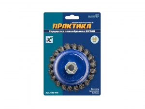 Кордщетка для МШУ Практика чашеобразная витая 90 мм М14 032-478 - фото 2