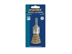 Кордщетка для дрели кистеобразная Практика мягкая 16 мм, хвост 6 мм 773-422 - фото 2