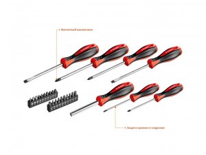 Набор отверток 27 предметов Зубр 25027 - фото 5