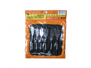 Набор сверл перовых d=12,16,18,20,22,25 мм Энкор, 6 шт арт.19121 - фото 2