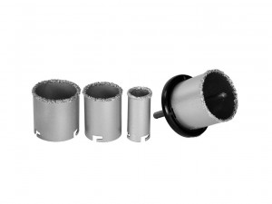 Набор коронок d=33-53-67-73мм Kraftool с WC крошкой + державка, 4 предмета арт.3340_z01 - фото 2