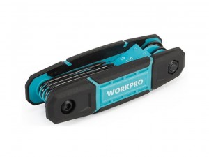 Набор ключей имбусовых складных TORX 8шт Workpro WP222030 - фото 2